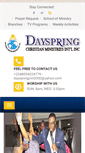 Mobile Screenshot of dayspringcmi.org